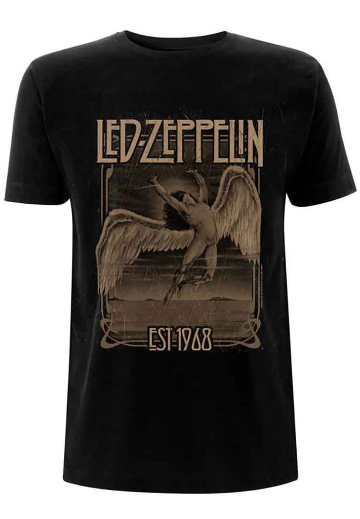 Led Zeppelin Faded Falling T-Shirt hos Stillo