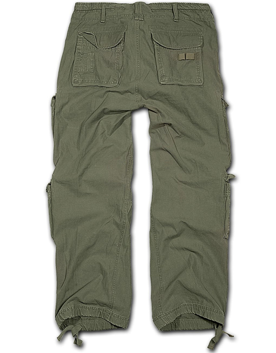 Brandit Pure Vintage Cargo Pants Olive Stillo