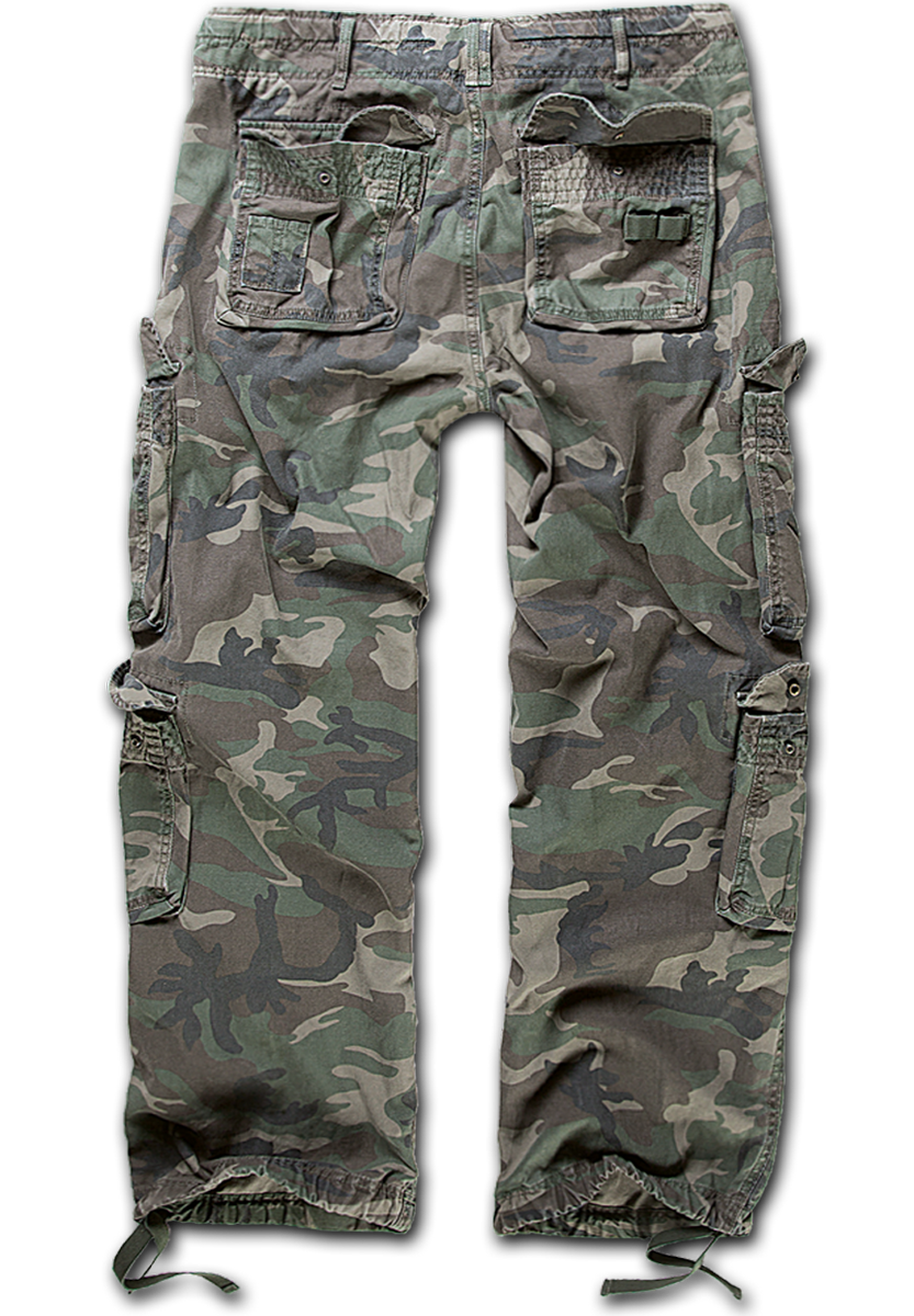 Brandit Pure Vintage Cargo Pants Woodland Stillo