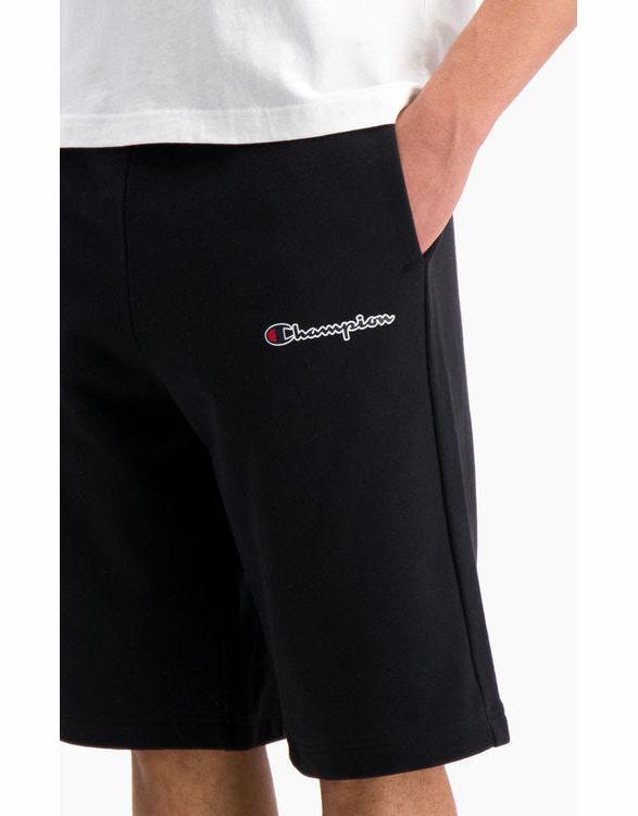 Champion Script Logo Cotton Terry Long Shorts Black – Stillo