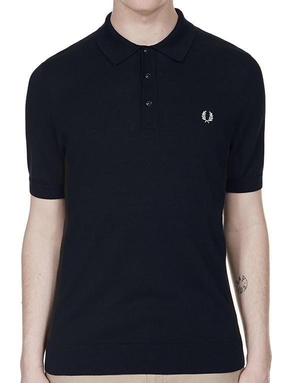 Fred Perry Striped Panelled Sports Knitted Polo – Stillo