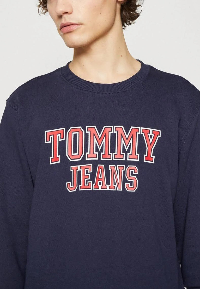 dominere alligevel stribet Tommy Hilfiger TJM Reg Entry Graphic Crew Sweatshirt Twilight Navy – Stillo