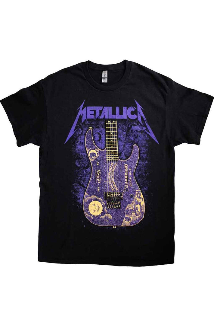 Metallica Ouija Purple Guitar T-Shirt