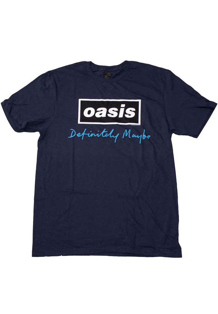 Oasis Definitely Maybe Text Logo T-Shirt