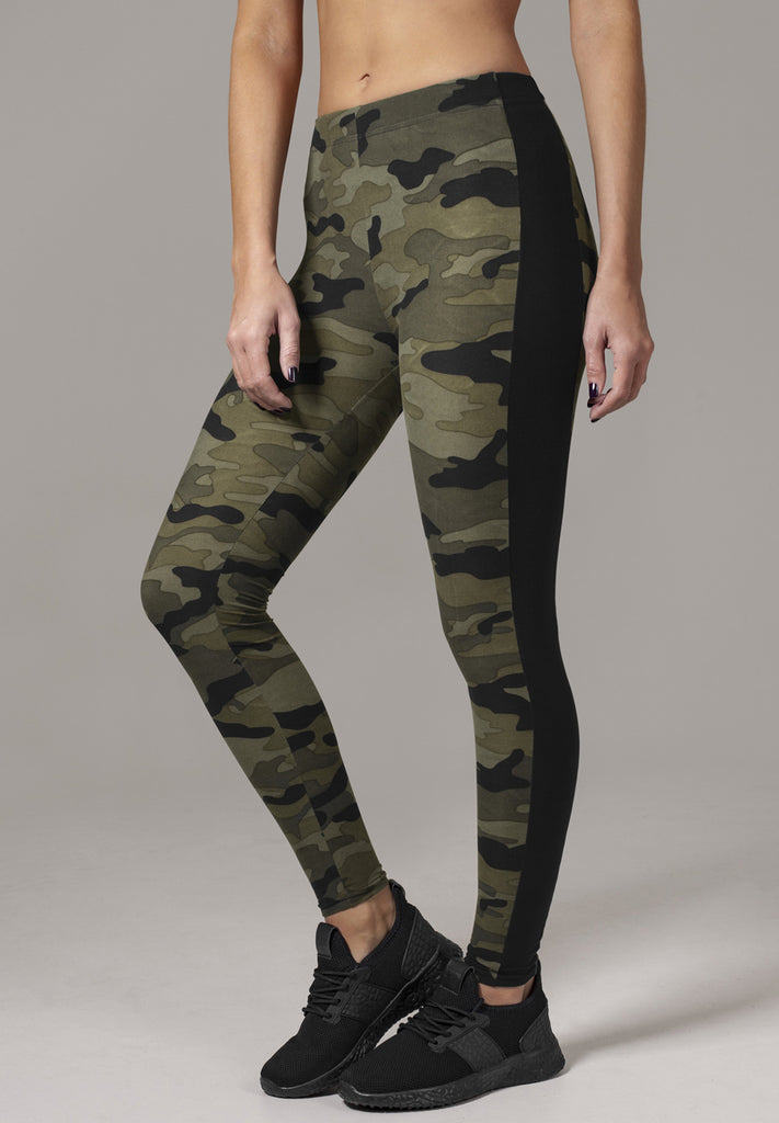 Urban Classics Ladies Camo Stripe Leggings
