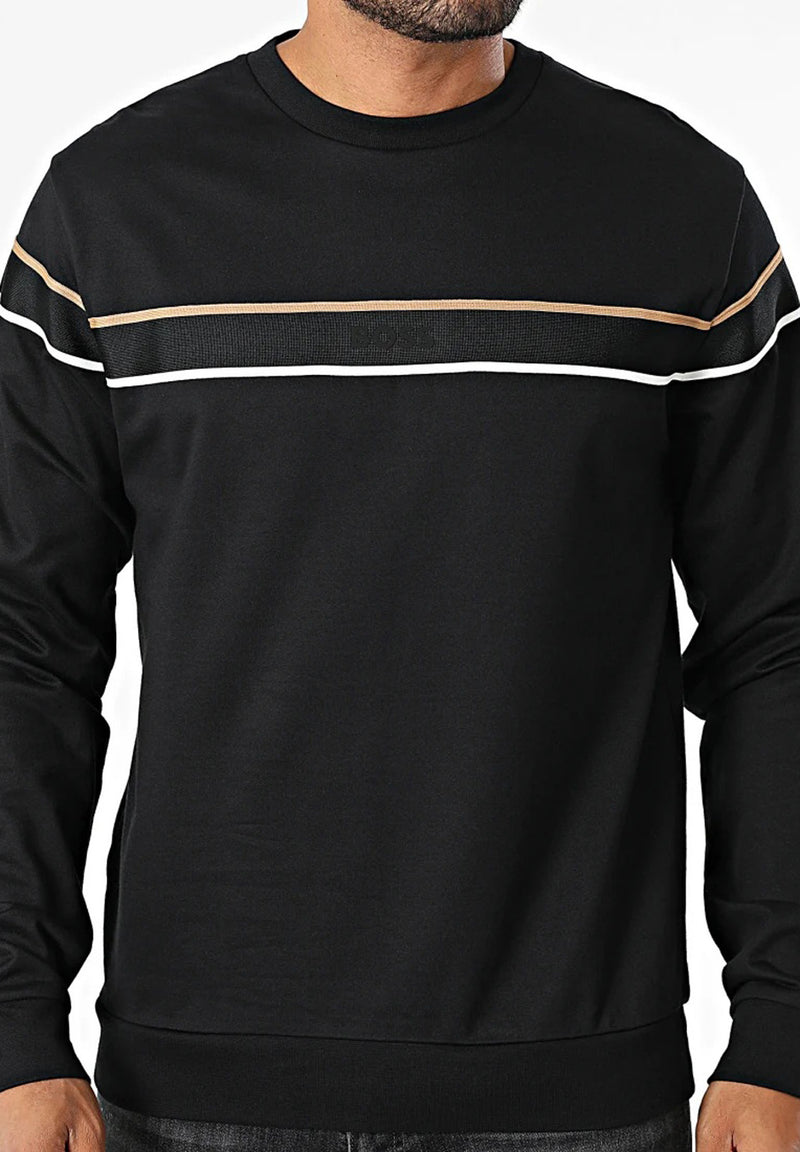 Boss Iconic Signature Stripe and Logo Sweatshirt hos Stillo