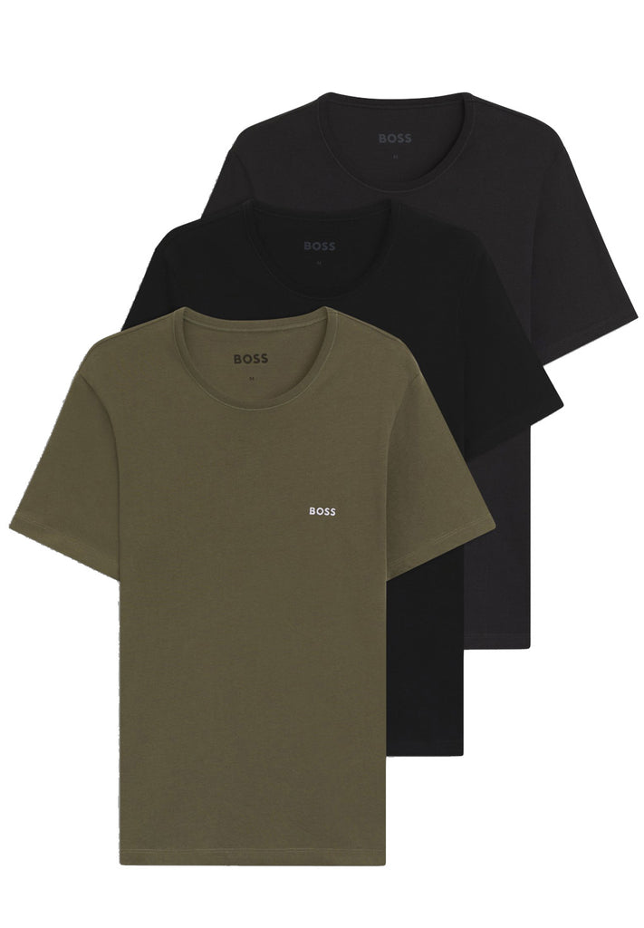 Boss T-Shirt 3pack med broderet logo hos Stillo