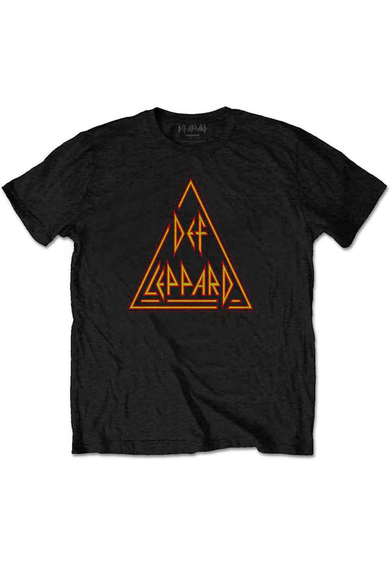 Def Leppard Classic Triangle Logo T-Shirt hos Stillo