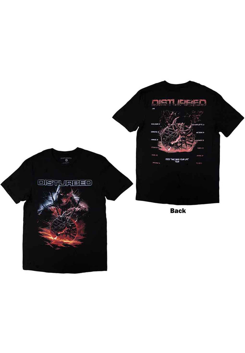 Disturbed European Tour 23 Medallion T-Shirt hos Stillo