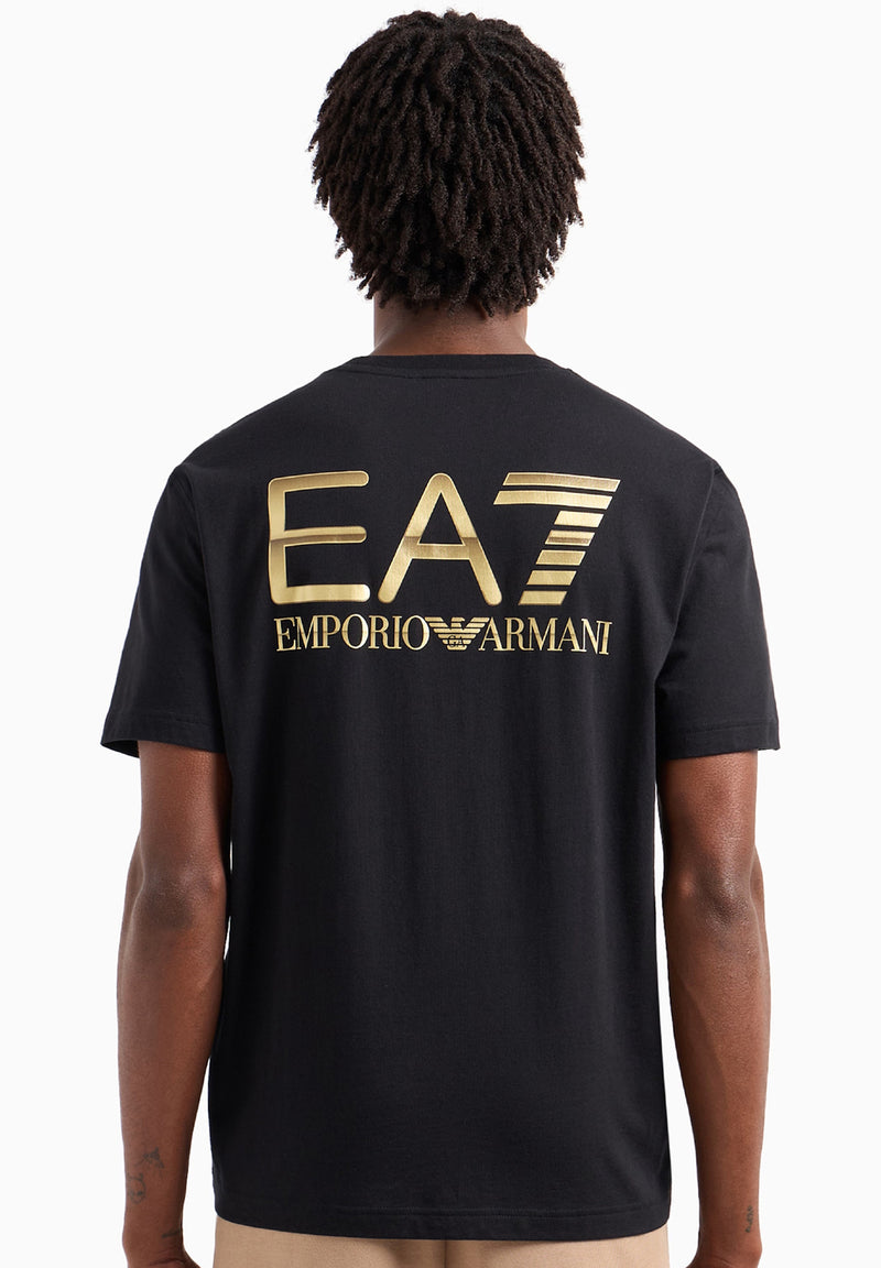 EA7 Emporio Armani logo-print Cotton T-shirt hos Stillo