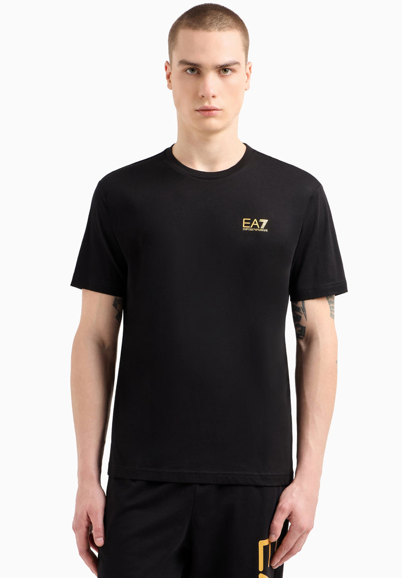 EA7 Emporio Armani Logo Series cotton-jersey T-shirt hos Stillo