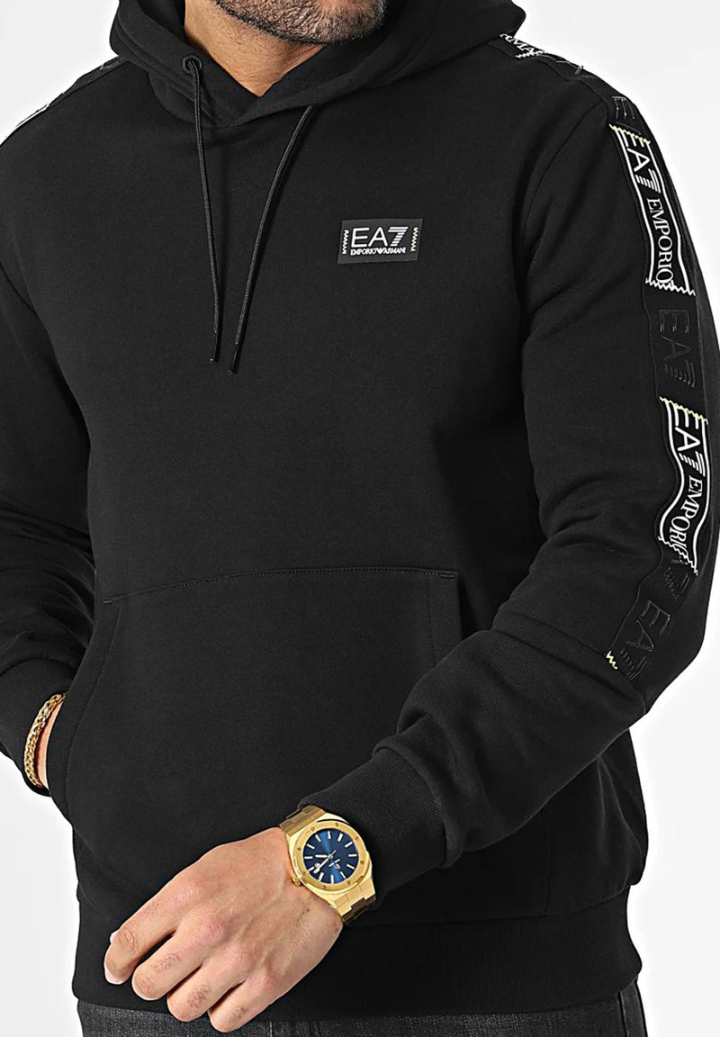 EA7 Logo Series Cotton hooded Hoody hos Stillo