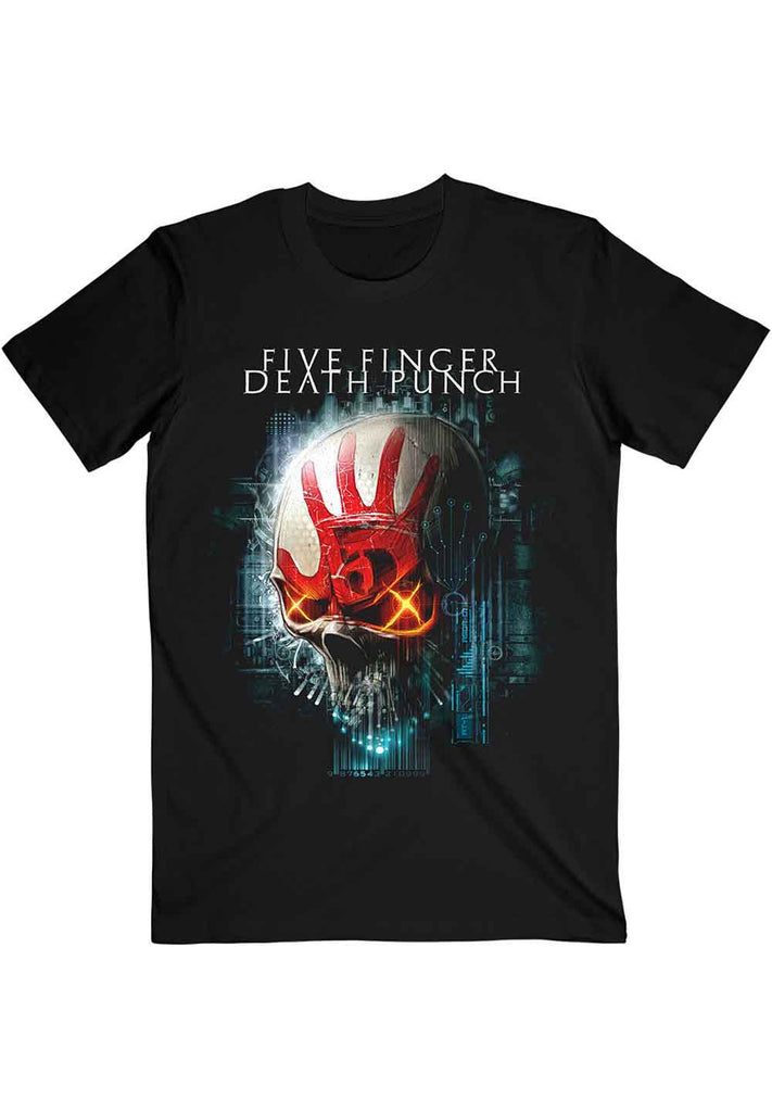 Five Finger Death Punch Interface Skul T-Shirt hos Stillo