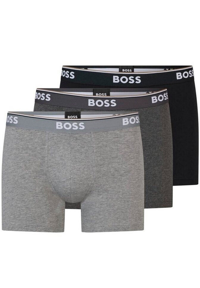Hugo Boss BoxerBr 3P Power - Black/Grey/Anthracite hos Stillo