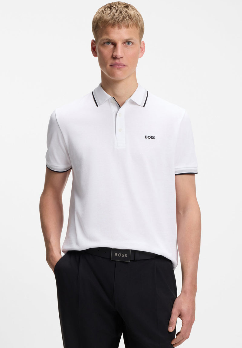 Hugo Boss Paddy Poloshirt i bomuldspiqué hos Stillo
