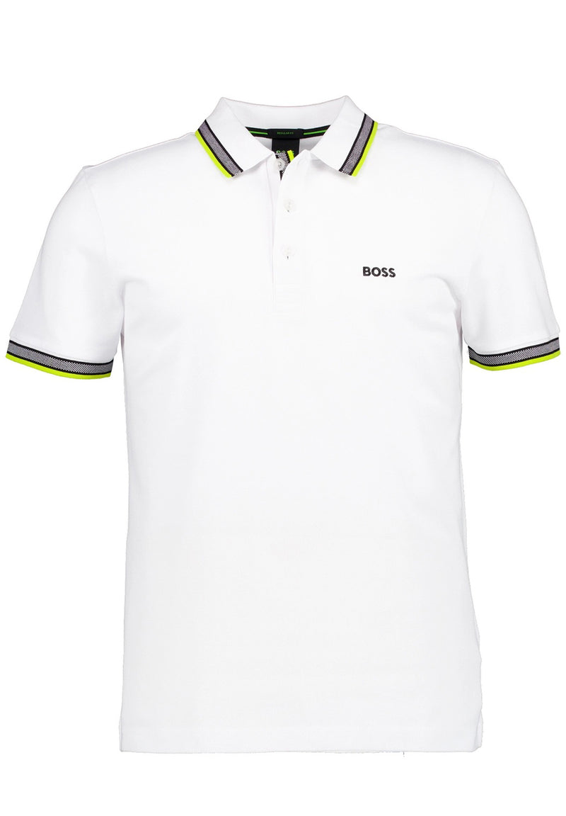 Hugo Boss Paddy Poloshirt i bomuldspiqué hos Stillo