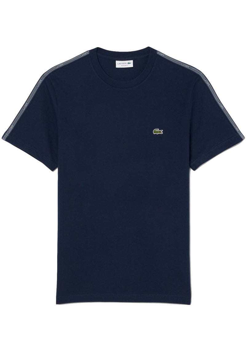 Lacoste Branded Stripe Band T-shirt hos Stillo