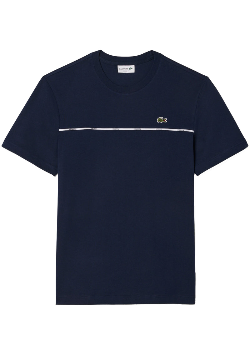 Lacoste Trim Cotton Jersey T-shirt hos Stillo