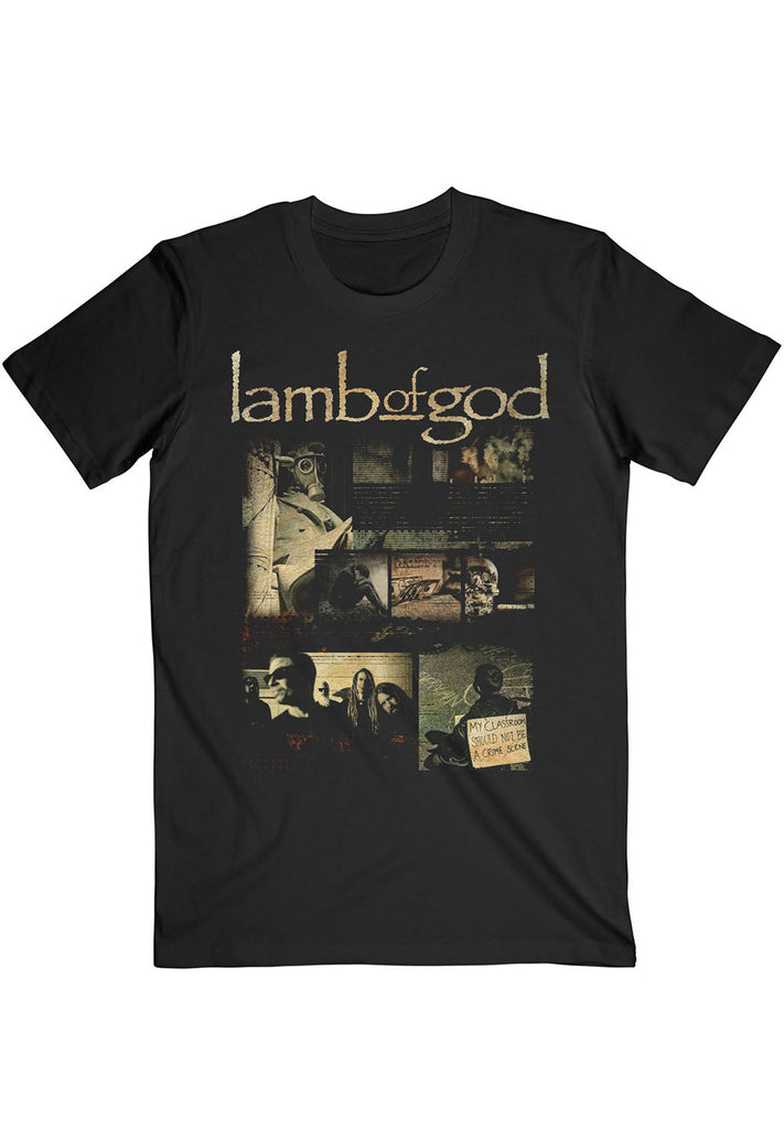 Lamb Of God Album Collage T-Shirt hos Stillo