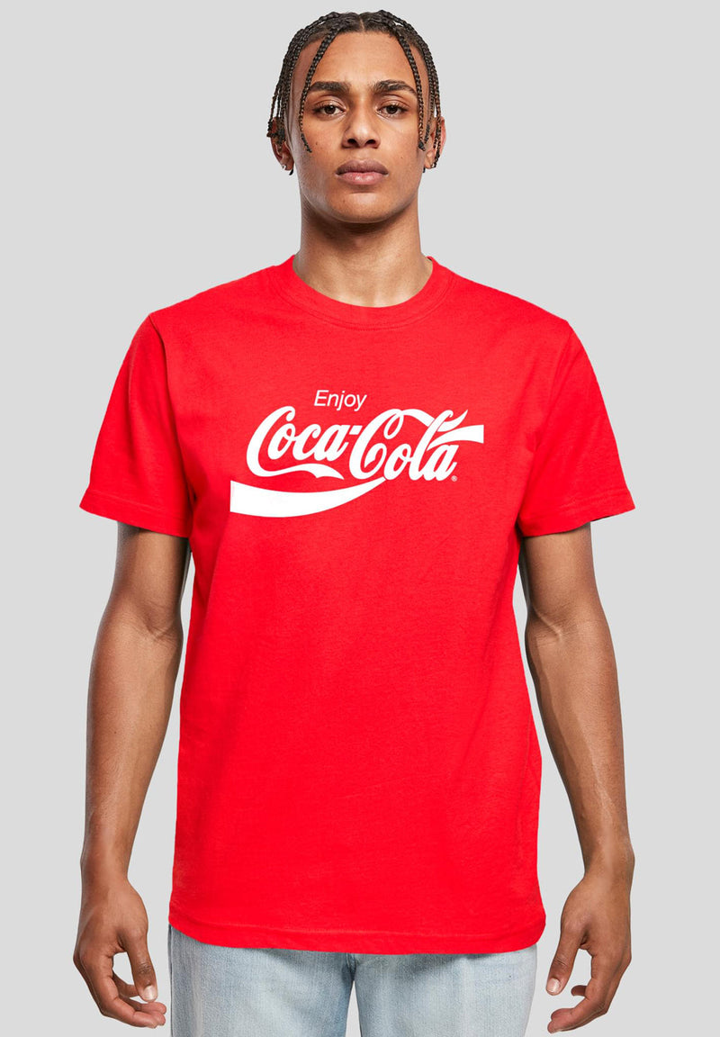 Merchcode Coca Cola Logo Tee hos Stillo