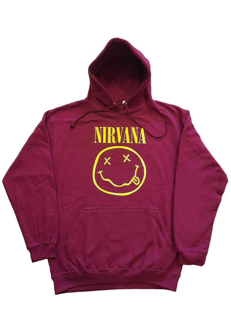 Nirvana Yellow Smiley Hoody hos Stillo