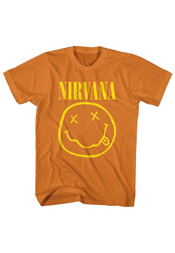 Nirvana Yellow Smiley T-shirt hos Stillo