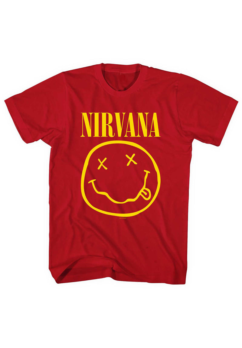 Nirvana Yellow Smiley T-shirt hos Stillo