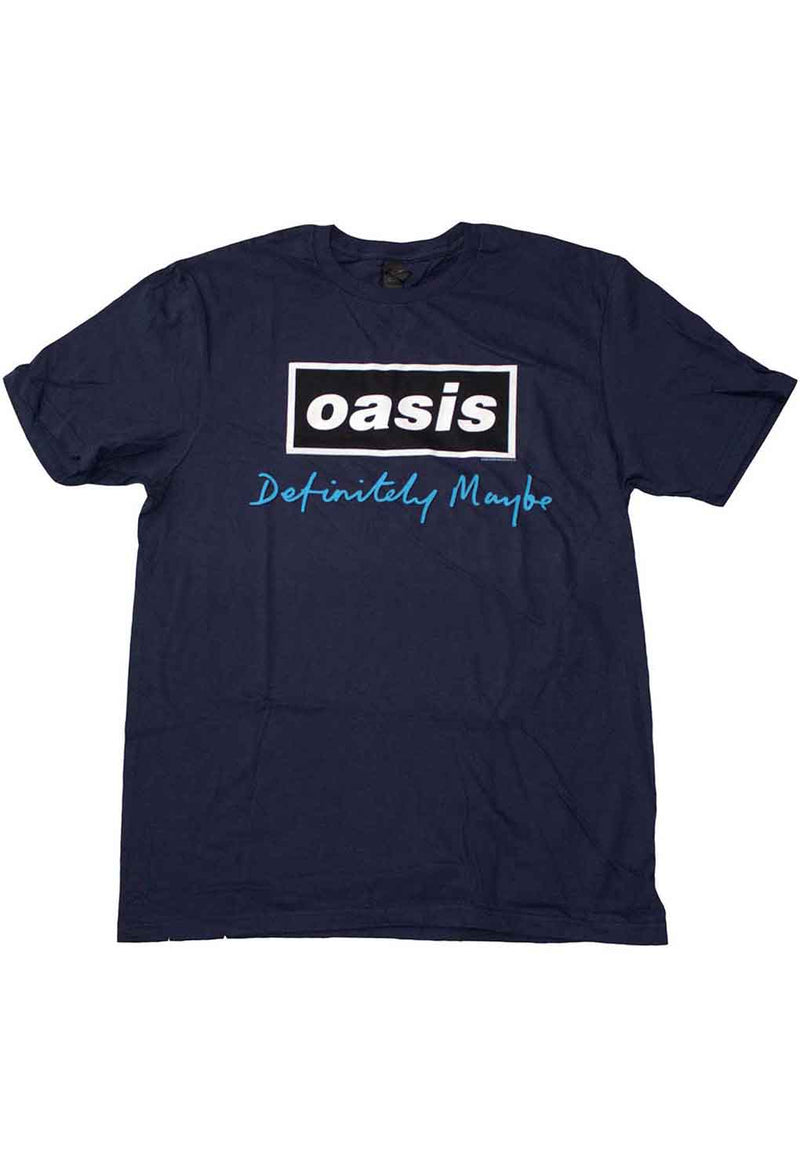 Oasis Definitely Maybe Text Logo T-Shirt hos Stillo