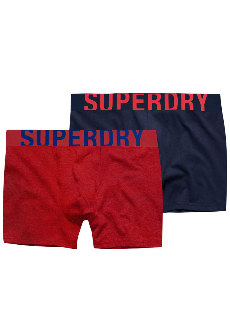 Superdry Organic Cotton Boxer Double Pack (2par) hos Stillo