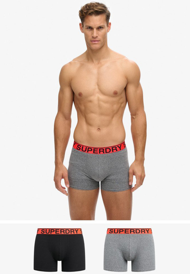 Superdry Organic Cotton Boxer Double Pack (2par) hos Stillo
