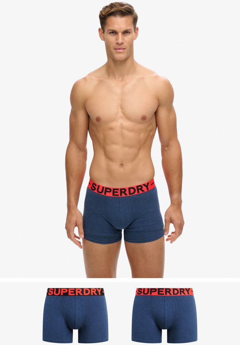 Superdry Organic Cotton Boxer Double Pack (2par) hos Stillo