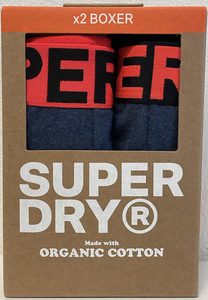 Superdry Organic Cotton Boxer Double Pack (2par) hos Stillo