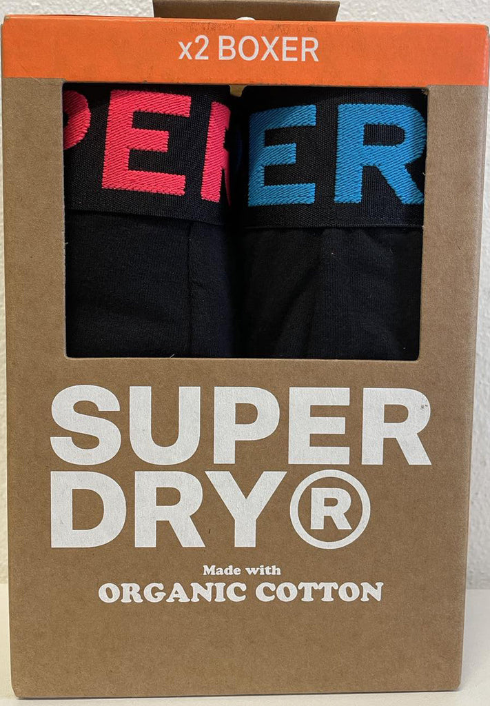 Superdry Organic Cotton Boxer Double Pack (2par) hos Stillo