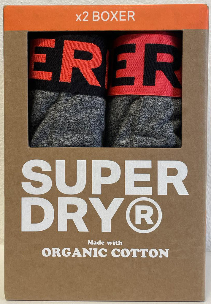 Superdry Organic Cotton Boxer Double Pack (2par) hos Stillo