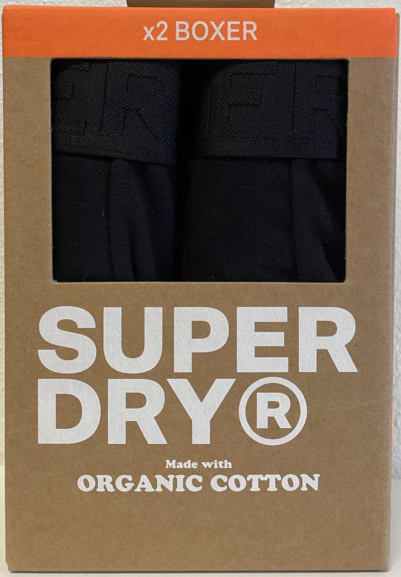 Superdry Organic Cotton Boxer Double Pack (2par) hos Stillo