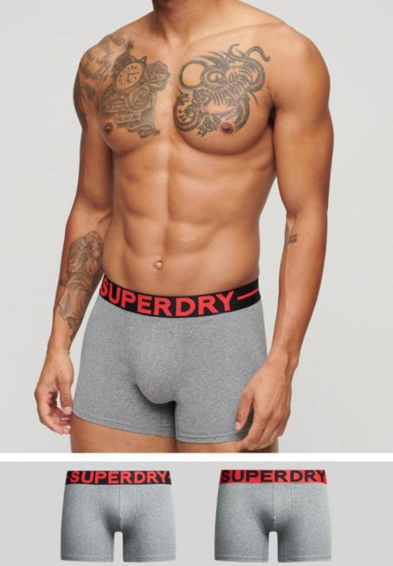 Superdry Organic Cotton Boxer Double Pack (2par) hos Stillo