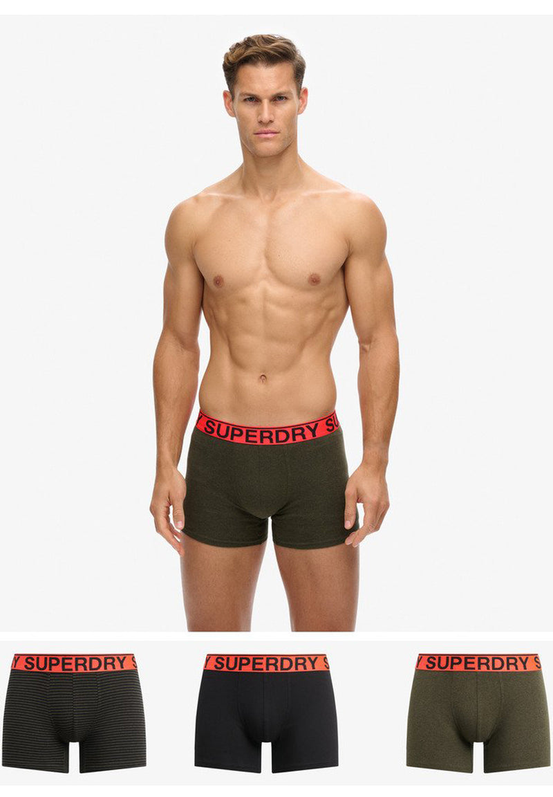 Superdry Organic Cotton Boxer Triple Pack (3par) hos Stillo