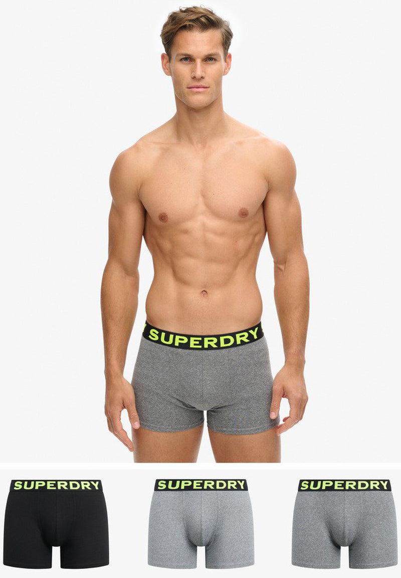 Superdry Organic Cotton Boxer Triple Pack (3par) hos Stillo