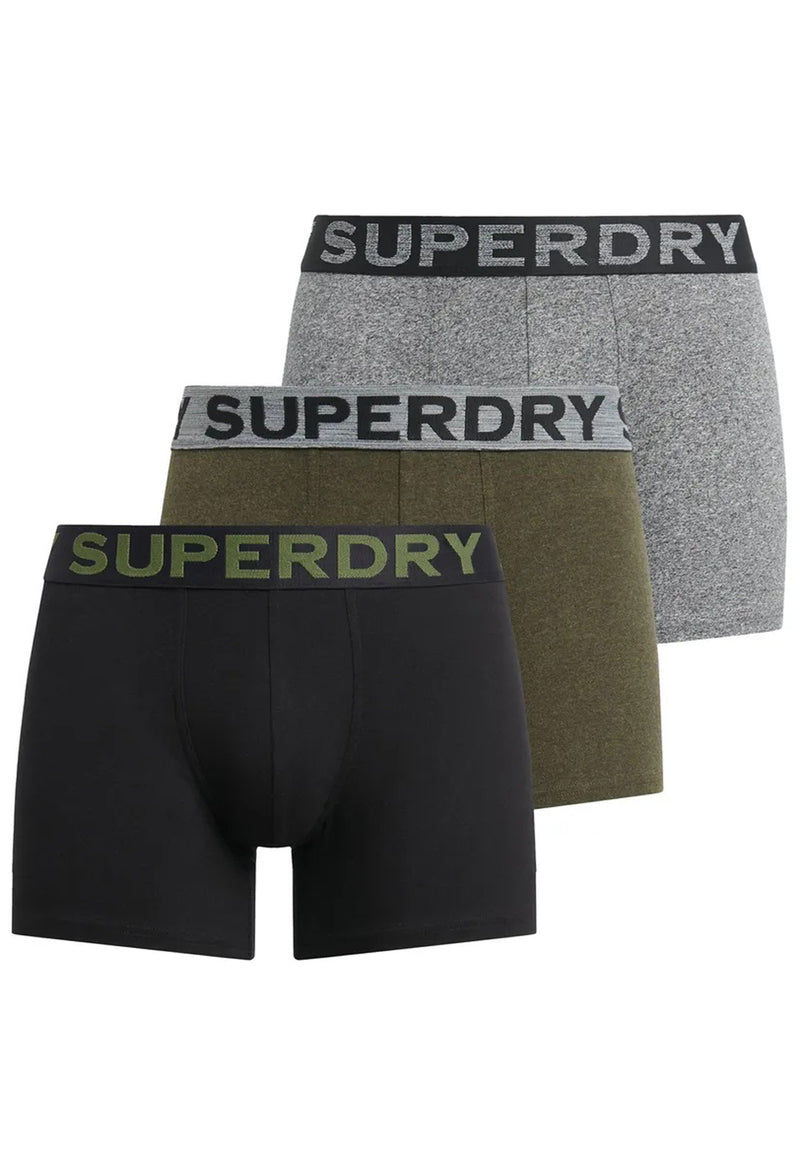 Superdry Organic Cotton Boxer Triple Pack (3par) hos Stillo