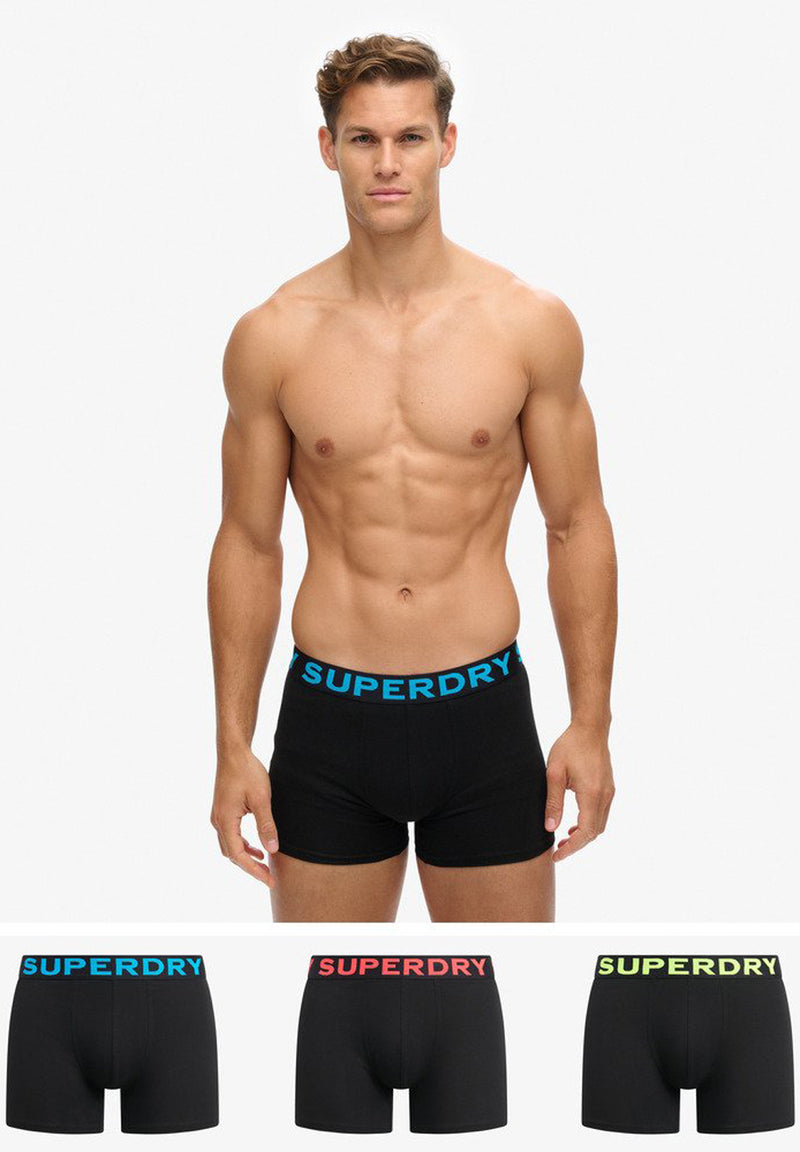 Superdry Organic Cotton Boxer Triple Pack (3par) hos Stillo