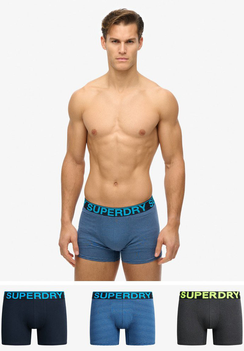 Superdry Organic Cotton Boxer Triple Pack (3par) hos Stillo