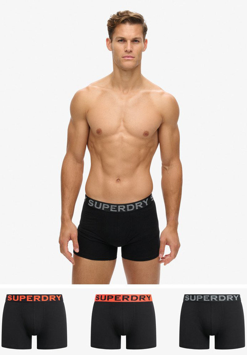 Superdry Organic Cotton Boxer Triple Pack (3par) hos Stillo