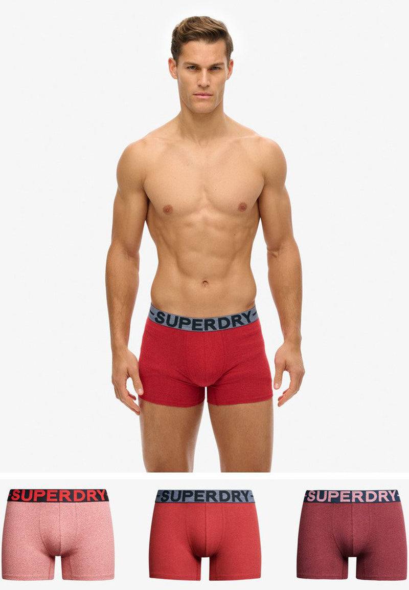 Superdry Organic Cotton Boxer Triple Pack (3par) hos Stillo