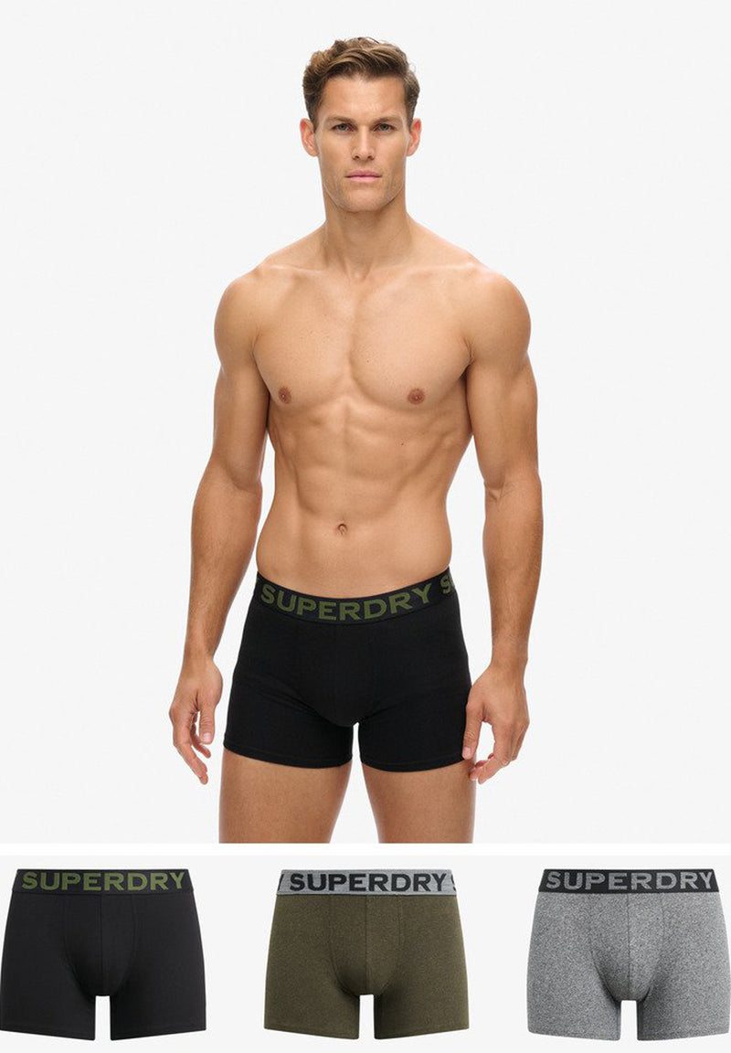 Superdry Organic Cotton Boxer Triple Pack (3par) hos Stillo