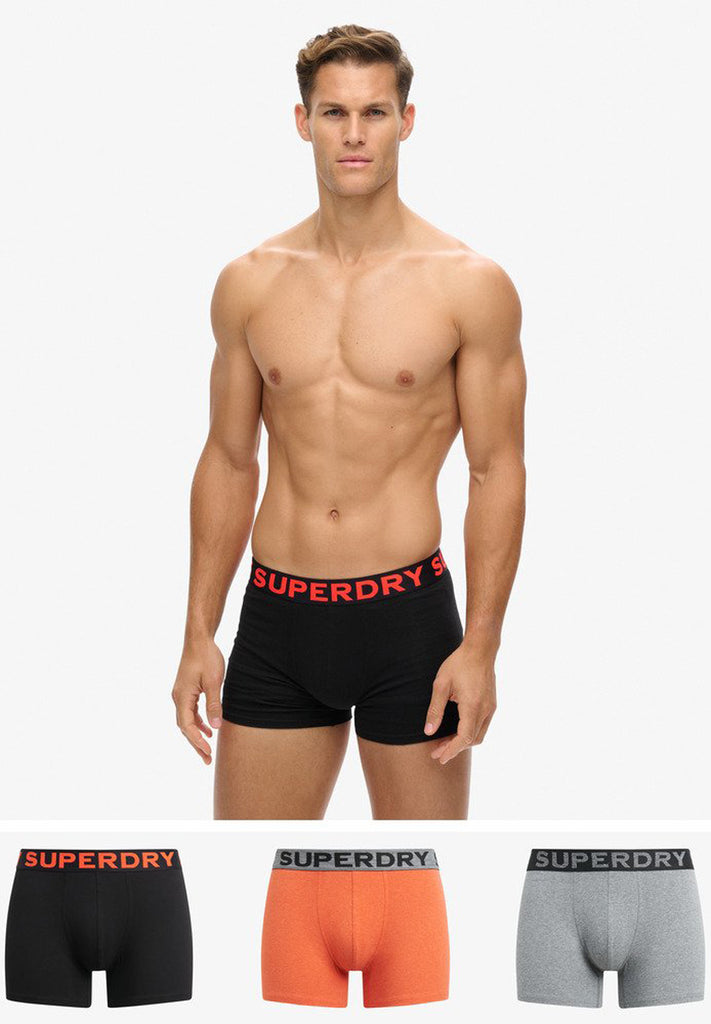 Superdry Organic Cotton Boxer Triple Pack (3par) hos Stillo