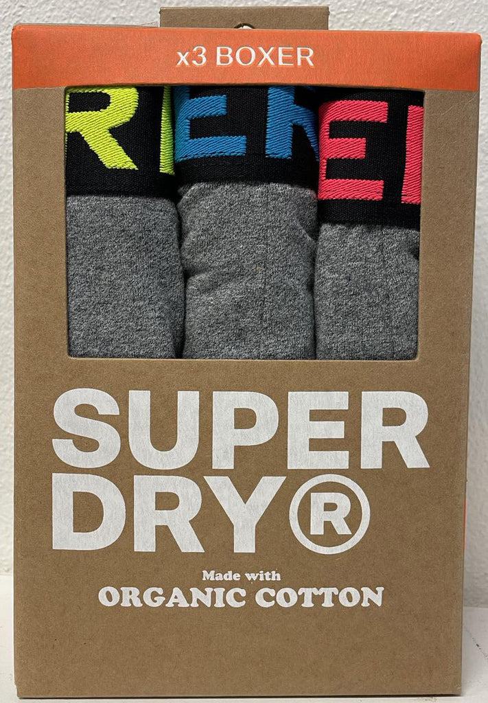 Superdry Organic Cotton Boxer Triple Pack (3par) hos Stillo