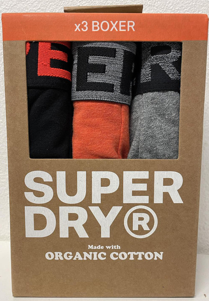 Superdry Organic Cotton Boxer Triple Pack (3par) hos Stillo