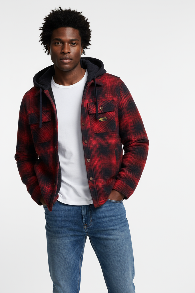 Superdry Surplus Hooded Check Shirt hos Stillo