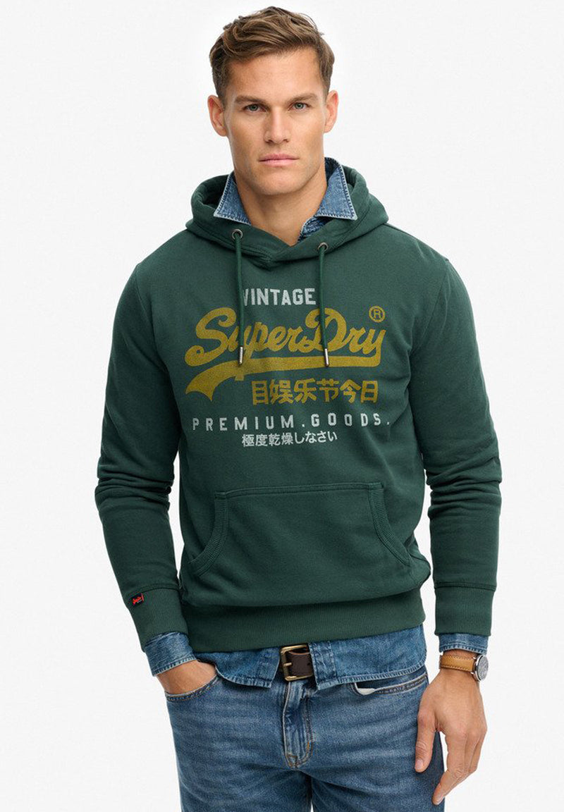 Superdry Vintage Logo Duo Classic Hoodie hos Stillo