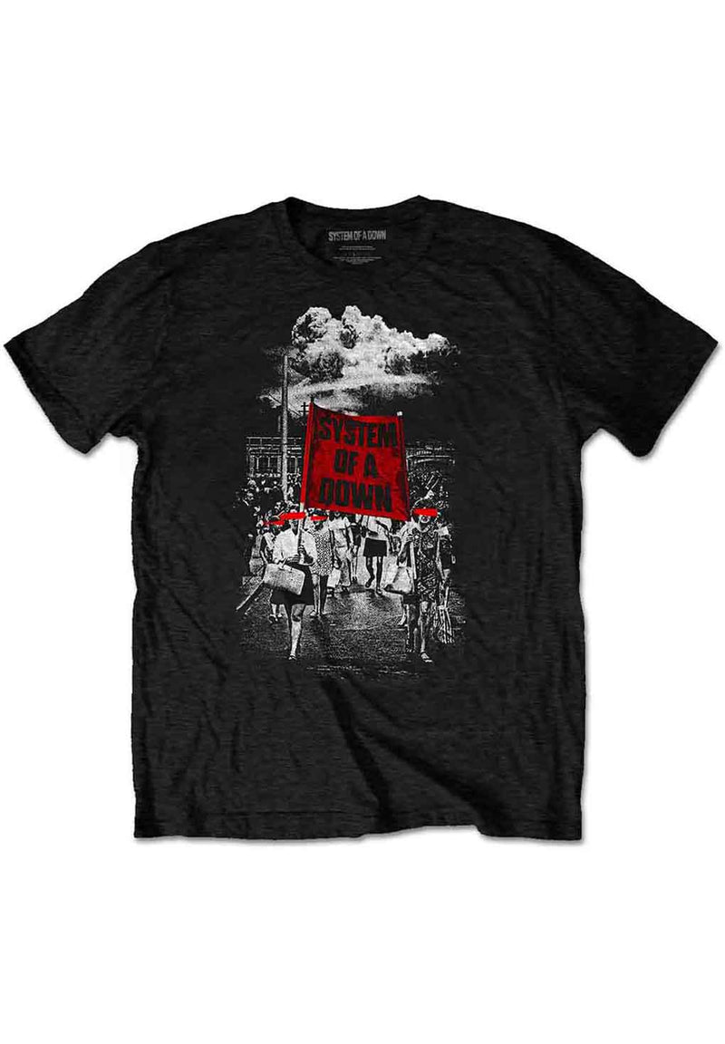 System Of A Down Banner Marches T-Shirt hos Stillo